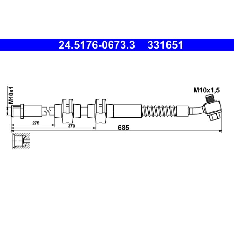 Flexible de frein ATE 24.5176-0673.3 - Visuel 1
