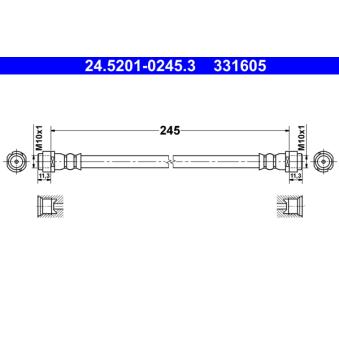 Flexible de frein ATE 24.5201-0245.3