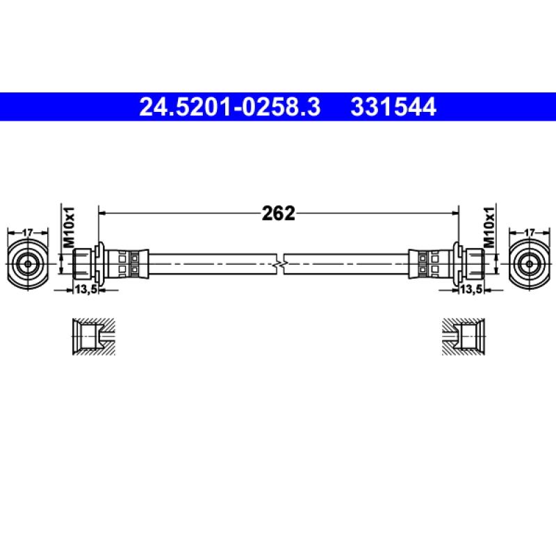 Flexible de frein ATE 24.5201-0258.3 - Visuel 1