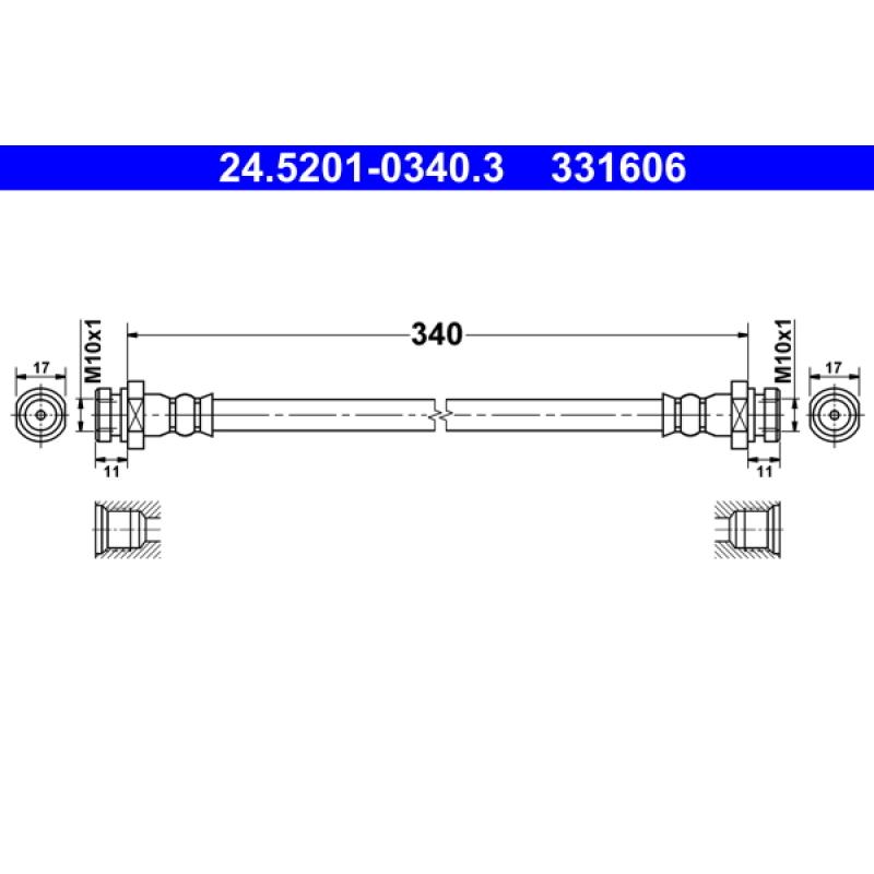 Flexible de frein ATE 24.5201-0340.3 - Visuel 1