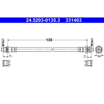 Flexible de frein ATE OEM 462104088R