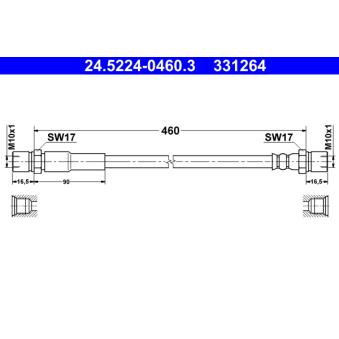 Flexible de frein ATE OEM 4604285435