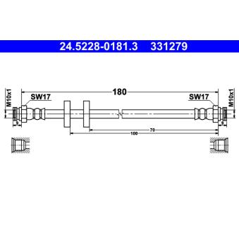 Flexible de frein ATE OEM 51790084