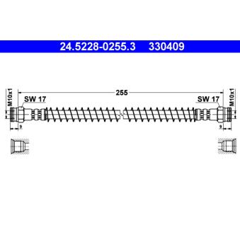 Flexible de frein ATE OEM 481629 Flexible de frein ATE OEM 481629