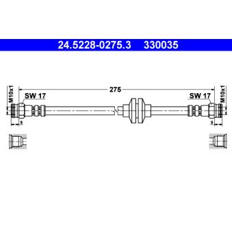 Flexible de frein ATE OEM 7663039