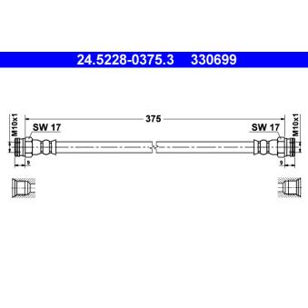 Flexible de frein ATE 24.5228-0375.3