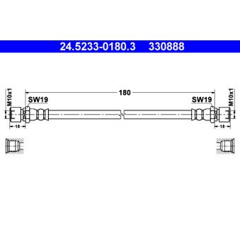 Flexible de frein ATE 24.5233-0180.3