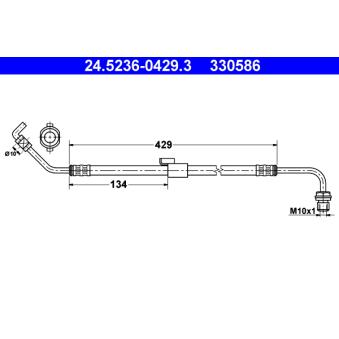 Flexible de frein ATE OEM 6577423