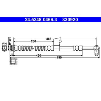 Flexible de frein ATE OEM 587311C000