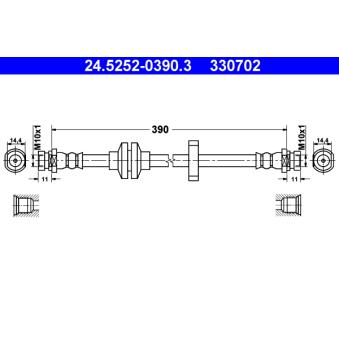 Flexible de frein ATE OEM 7701050070 Flexible de frein ATE OEM 7701050070