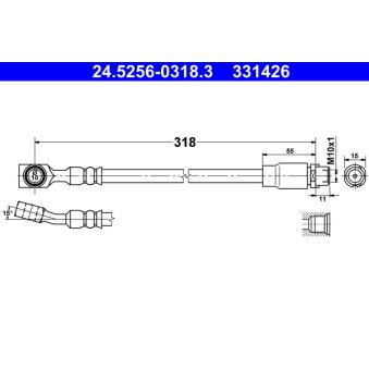 Flexible de frein ATE OEM 13335201