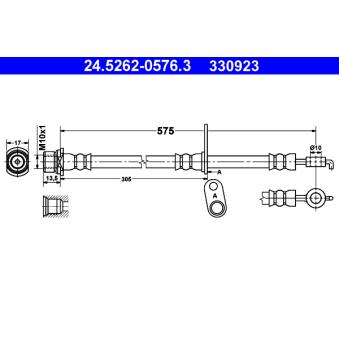 Flexible de frein ATE OEM 9094702D23
