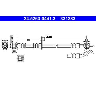 Flexible de frein ATE OEM 9094702K02 Flexible de frein ATE OEM 9094702K02