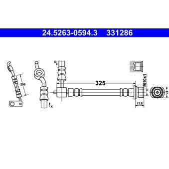 Flexible de frein ATE OEM 9094702C76