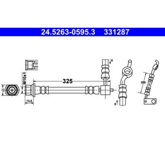 Flexible de frein ATE OEM 9094702C75 Flexible de frein ATE OEM 9094702C75