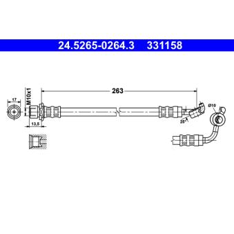 Flexible de frein ATE 24.5265-0264.3