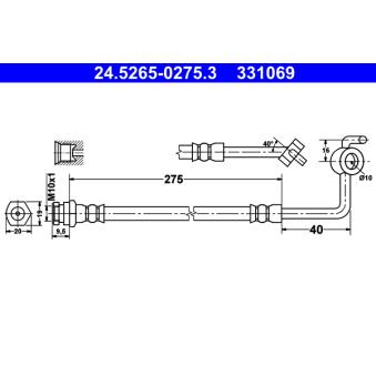 Flexible de frein ATE 24.5265-0275.3