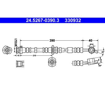 Flexible de frein ATE OEM 462102F001