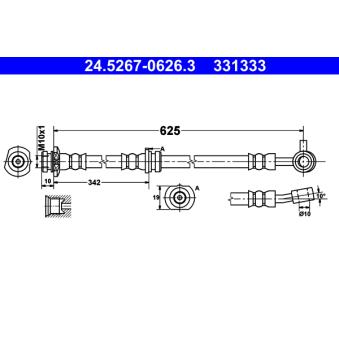 Flexible de frein ATE OEM 46210JG01A