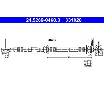 Flexible de frein ATE OEM 462105F006