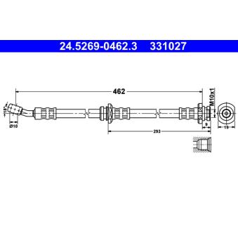 Flexible de frein ATE OEM 462105F002