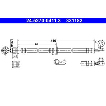 Flexible de frein ATE OEM 01464SWA000