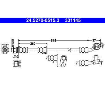 Flexible de frein ATE OEM 01465SNAA02