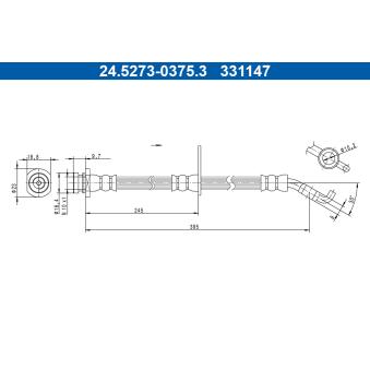 Flexible de frein ATE OEM 5155079J00