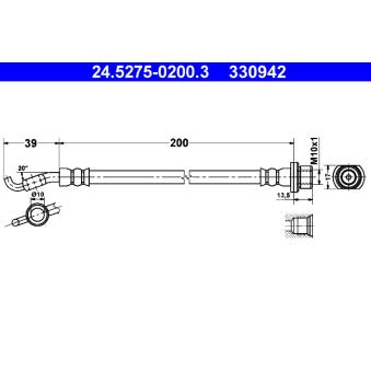 Flexible de frein ATE OEM 9094702E84