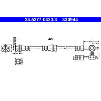 Flexible de frein ATE OEM 562339