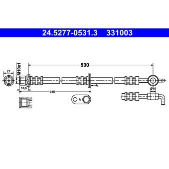 Flexible de frein ATE OEM 9094702D77 Flexible de frein ATE OEM 9094702D77