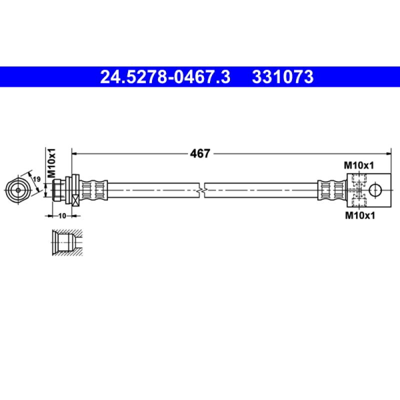 Flexible de frein ATE 24.5278-0467.3 - Visuel 1