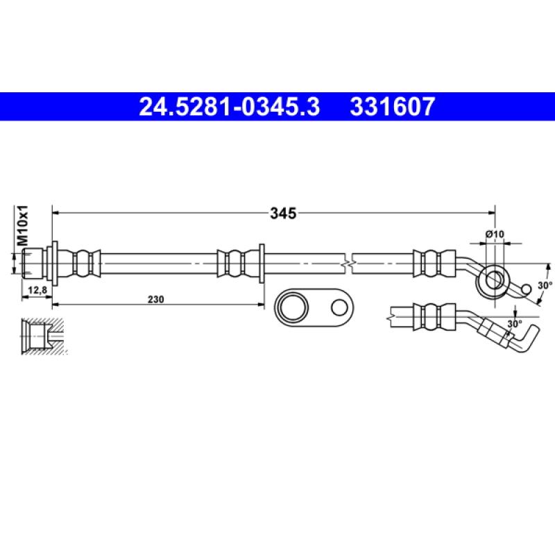 Flexible de frein ATE 24.5281-0345.3 - Visuel 1
