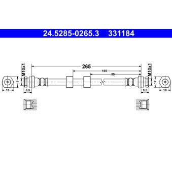 Flexible de frein ATE 24.5285-0265.3