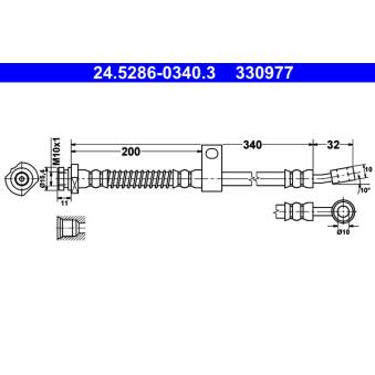 Flexible de frein ATE [24.5286-0340.3]