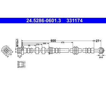Flexible de frein ATE OEM 4650A530