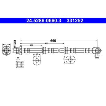 Flexible de frein ATE OEM MR407225