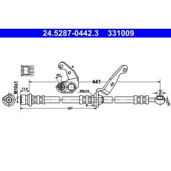 Flexible de frein ATE OEM 01465S10010