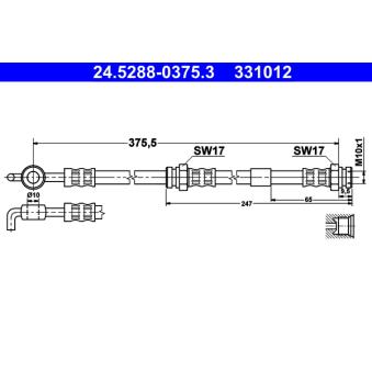 Flexible de frein ATE 24.5288-0375.3