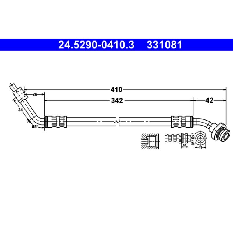Flexible de frein ATE 24.5290-0410.3 - Visuel 1
