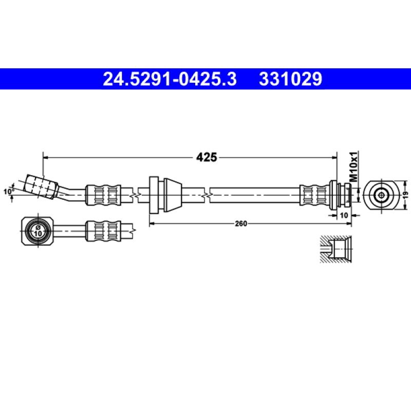 Flexible de frein ATE 24.5291-0425.3 - Visuel 1