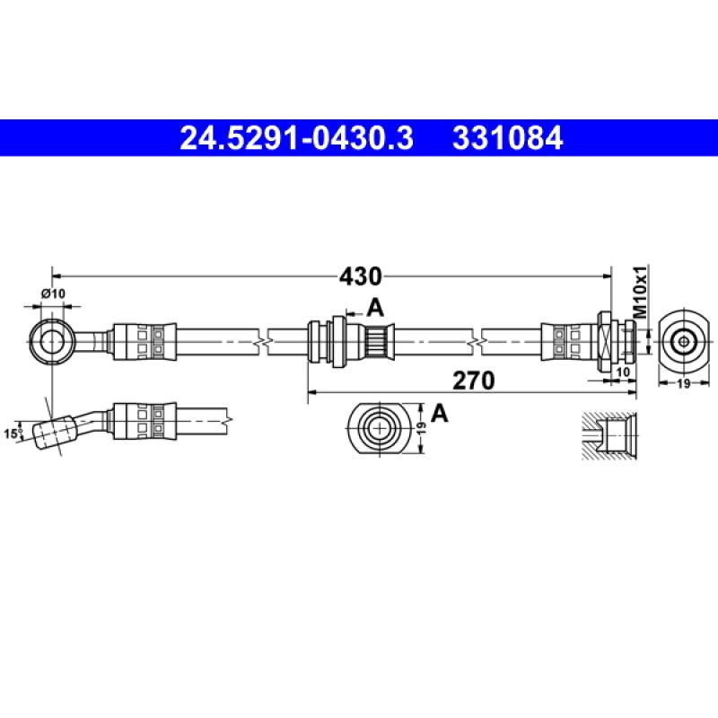 Flexible de frein ATE 24.5291-0430.3 - Visuel 1