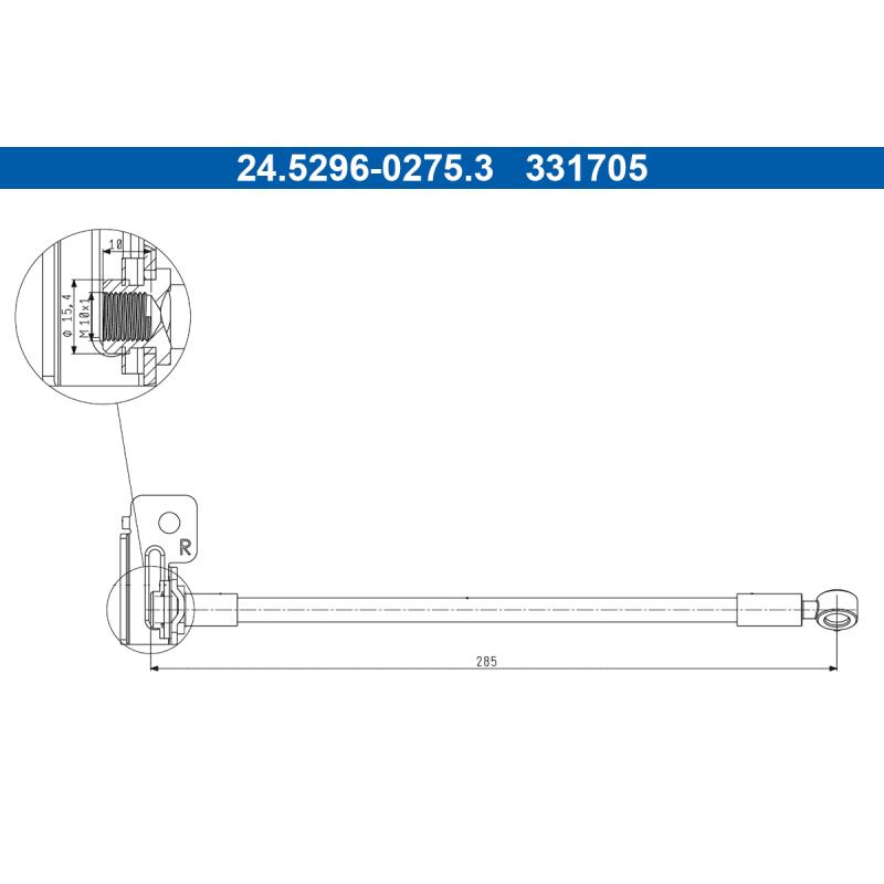 Flexible de frein ATE 24.5296-0275.3 - Visuel 1