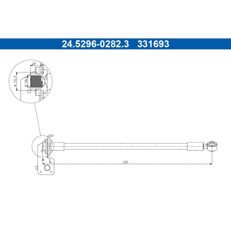 Flexible de frein ATE 24.5296-0282.3 - Visuel 1