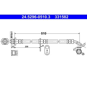 Flexible de frein ATE OEM 93195274