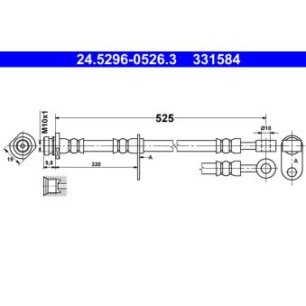 Flexible de frein ATE 24.5296-0526.3