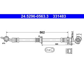 Flexible de frein ATE OEM 9094702F61