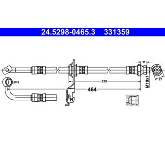 Flexible de frein ATE OEM 5873807300