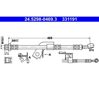 Flexible de frein ATE [24.5298-0469.3]