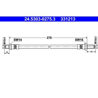 Flexible de frein ATE 24.5303-0275.3